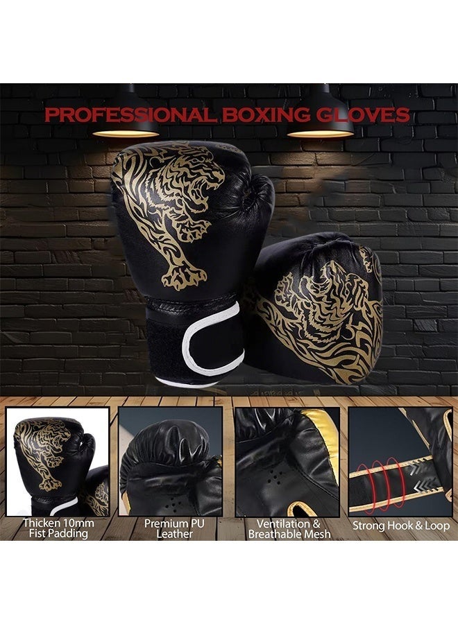 Arabest Punching Bag for Adults, 4ft Heavy Boxing Bag Set with 12oz Boxing Gloves, MMA Karate Kickboxing Boxing Home Gym Martial Art - Unfilled（Black） - Image 4